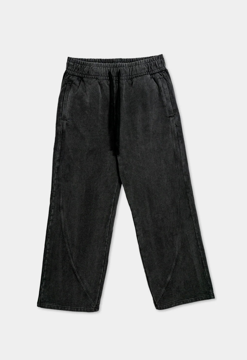 WASHED" BLACK SWEATPANTS