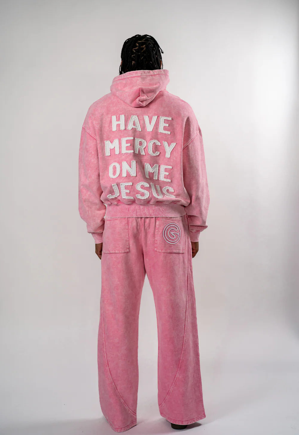 WASHED PINK" SWEATPANTS