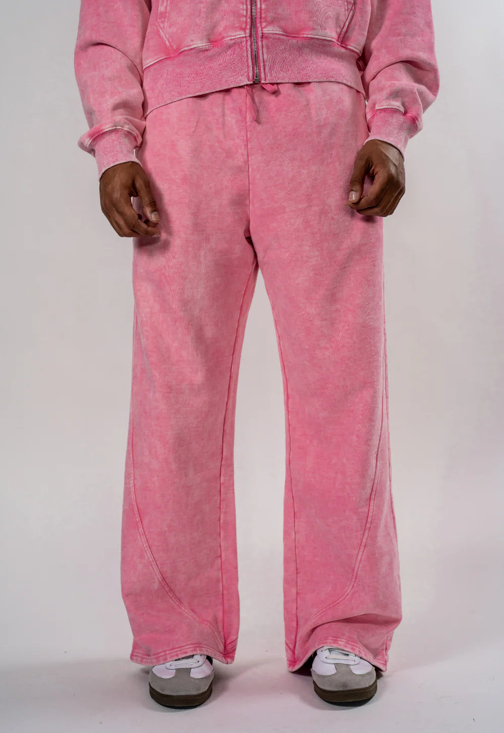 WASHED PINK" SWEATPANTS