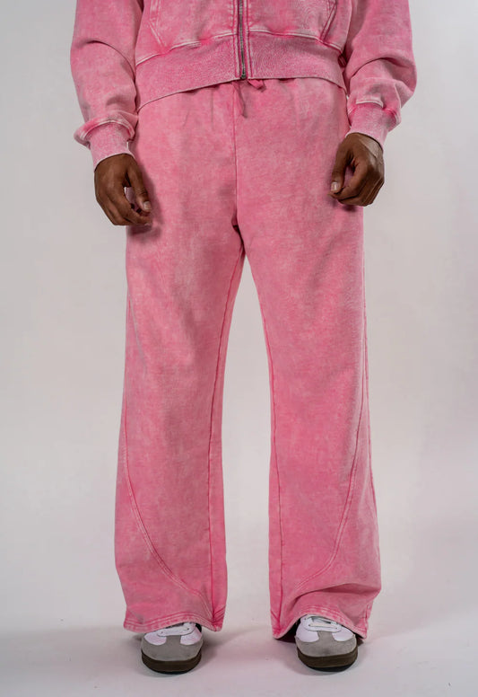 WASHED PINK" SWEATPANTS
