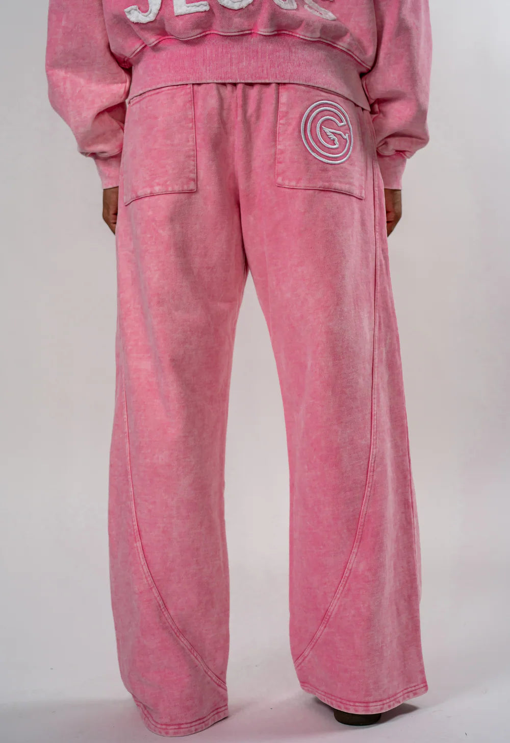 WASHED PINK" SWEATPANTS